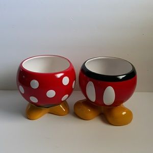 Set of Mickey Minnie Planters